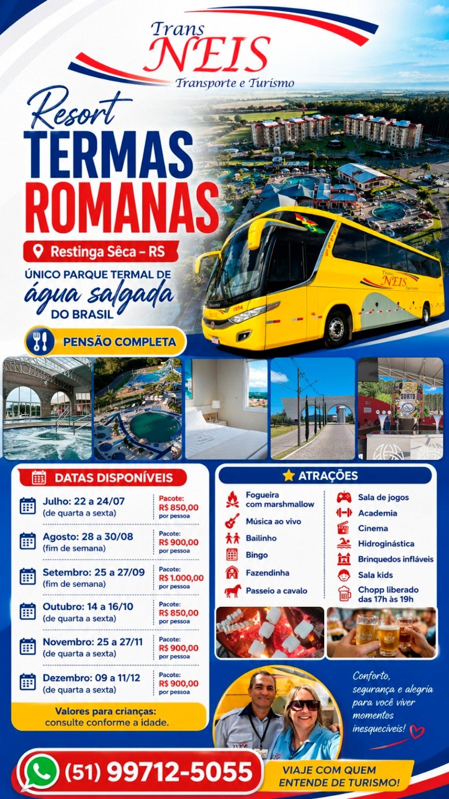 Flyer da viagem Termas Romanas
